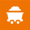 Profit icon industrie miniere carre