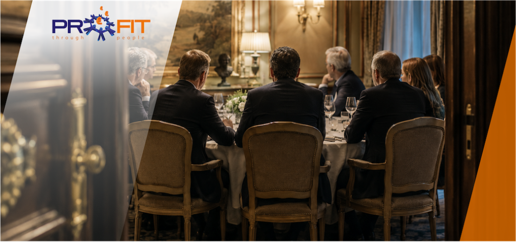 Le 9 juin dernier, Profit Implement réunissait à Paris, dans un cadre confidentiel, sept dirigeants et anciens dirigeants de l’agroalimentaire ainsi qu’un fonds d’investissement pour échanger sans filtre sur un enjeu majeur des opérations de fusion-acquisition : pourquoi les synergies identifiées avant le deal restent si souvent inexploitées après l’intégration. Une soirée marquée par des retours d’expérience concrets, loin des discours convenus.